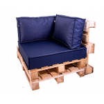 Paletové sedenie Golden Garden GG47/1 podsedák a vankúš 80cm x 80cm x 15cm Tmavo modré